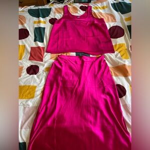 Old navy satin skirt and cami set